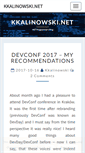 Mobile Screenshot of kkalinowski.net