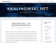 Tablet Screenshot of kkalinowski.net